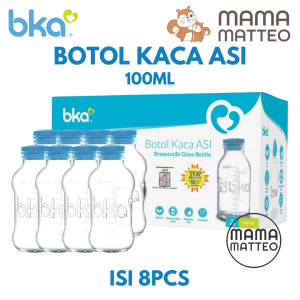BKA Botol Kaca ASI 100ml / Botol Wadah Tempat Penyimpanan ASI Kaca / BKA BANDUNG