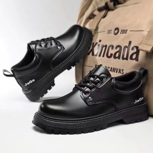 ALVIN boots for men tactical shoes 2024 New Brown/Black Ankle Boots for Men Low Cut  Casual Fashion Mens Shoes