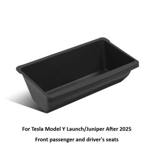 For Tesla Model Y Juniper 2025 Front Under Seat Storage Organizer Underseat Hidden Store Space Bins Chair Tray Accessories