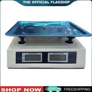 สเกลราคาเชิงพาณิชย์ 40 กก./1 กรัมพร้อมแผ่นสแตนเลสนับน้ำหนักกันน้ำได้