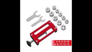 btnx Precision Hole Locator for 20/30/40 Series Aluminum Extrusions Multi-Size Hole Gu - Universal Aluminum Profile Drilling Jig Kit B8T9H