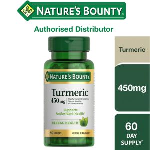 🔥 [New Launch! ] Nature’s Bounty Turmeric 60 Capsules – Curcumin for Joint & Immune Support