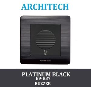 ARCHITECH Platinum B9-K37 Doorbell 1W Buzzer Bel Pintu Black