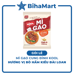 [GÓI LẺ] - AFOTECH - Mì gạo Cung Đình Kool Bò hầm kiểu Đài Loan Mì gạo Bò hầm Đài Loan Cung Đình Kool gói (75g/gói)