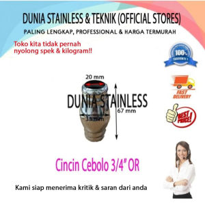 Cincin cebolo 3/4in 201 OR Aksesories stainless steel tangga