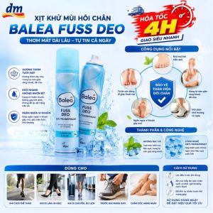 Xịt Khử Mùi Hôi Giày Balea 200ml – Balea Fuss Deo Xịt Thơm Giày Dép Khử Mùi Hôi Hiệu Quả Nội Địa Đức