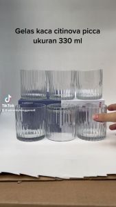 Gelas Kaca Citinova Picca /Gelas Beer / Gelas Rock ulir (6 PCS)