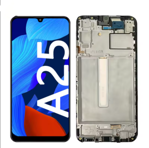 หน้าจอ LCD ศัพท์มือถือสำหรับ Samsung Galaxy A25 A256 พร้อมกรอบ หน้าจอสัมผัส OLED