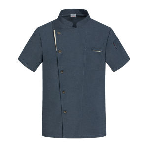 Chef Uniform Long Sleeve Single breasted Arm Pocket Design Chef Jacket High Quality Comfortable Breathable Hotel Baking Chef Uniform