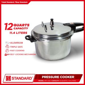 Standard Pressure Cooker 12 Quarts (11.4 Liters)