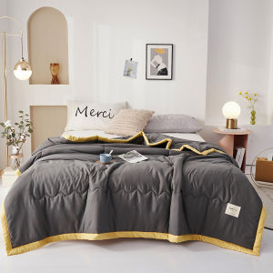Class A Summer Blanket Thin Washed Cotton Quilt Air Condition Comforter Quilt Breathable Single Double Queen King Bed Summer Quilt Soft