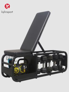 Gym Dumbbell Bench Press Stool Dumbbell Storage Box 2 In 1 Multifunctional Training Stool Flat Training Household Commercial Dumbbell Storage Rack