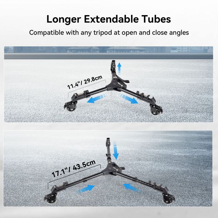 SmallRig%20Universal%20Photography%20Heavy%20Duty%20Tripod%20Dolly%20Wheels%20with%20Carry%20Bag%20for%20Camera%20Camcorder%203986%20-%20Image%205