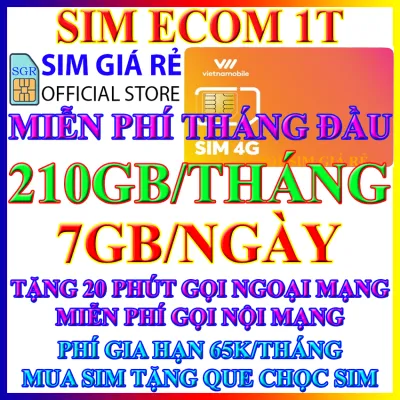 FREESHIP - CHƯA KÍCH HOẠT. Thánh Sim 4G Vietnamobile 180Gb mỗi tháng - Miễn phí tháng đầu - Tặng 60k để gọi ngoại mạng - Miễn phí gọi nội mạng - Phí duy trì chỉ 40k - Shop Sim Giá Rẻ chính hãng