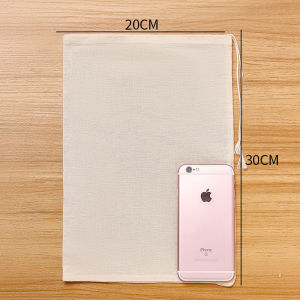 5ชิ้นถุงผ้าผ้าตาข่ายผ้าฝ้ายนำมาใช้ใหม่สำหรับต้มซุปปรุงรสแพ็คเก็ตตัวกรองถุงชาโยเกิร์ตที่กรองกาแฟถุงกรอง