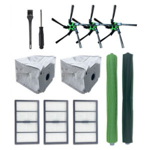 Replacement Parts Kit for IRobot Roomba S9 S9+ S9 Plus Vacuum Includes Roller Brush Main Brush Side Brush Filter Dust Bag Baffle Exact Fit Ideal for Daily Home Pet Hair Cleaning on Hard Floors Carpets