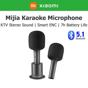 Xiaomi Mijia Handheld Karaoke Microphone K Song Microphone Bluetooth 5.1 Stereo Sound DSP Chip Noise Cancellation Wireless Karaoke Microphone Speaker Mic