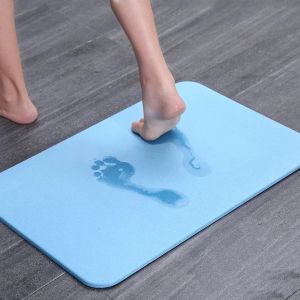 Specool® Bathroom Mat Quick Dry Diatomite Absorbent Mat Antiskid Water Absorbent Floor Mat Bath Mats
