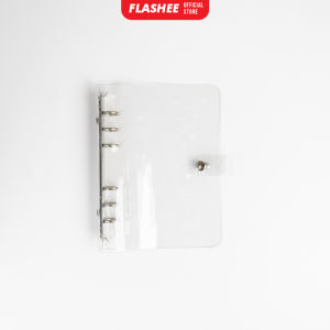 Flashee Binder Cello Transparan A5 A6 6 ring A4 3 ring untuk Binder Photocard Polaroid Binder