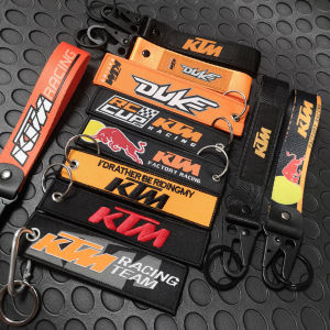 1 Chiếc Móc Khóa Xe Máy KTM Móc Chìa Khóa Thêu Olecranon Thể Thao Sửa Đổi Bằng Da Bền Hình Mỏ Đại Bàng Văn Hóa