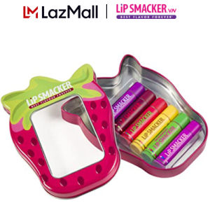 Lip Smacer - Set Son Hương Trái Cây 6 Vị Truyền Thống Vỉ Nhôm - Lip Smacker Fruity Strawberry