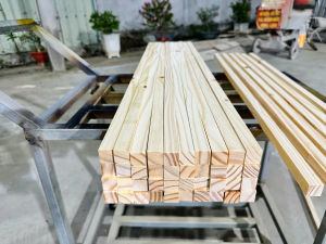 Thanh Gỗ Thông vuông 2cm x Dài 120cm Láng Mịn 4 Mặt Trang Trí DIY Handmade Làm Giá Kệ chân bàn [MS128]