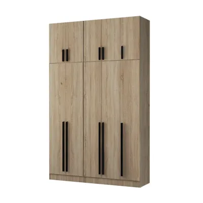 🔥 FREE SHIPPING 🔥 READY STOCK 5X8FT 5 DOORS WARDROBE WITH SHELF / almari baju /kabinet baju