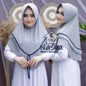 Kerudung Instan Jersey Nasya Rempel Jilbab Instan Jersey Premium Hijab Bergo Polos Termurah Rumah Hijab