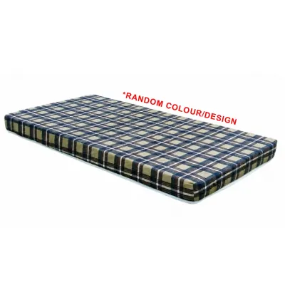 Living Mall Single 5cm/10cm Soft Comfort Foam Mattress with Pillow & Bolster Bundle - RANDOM COLOUR