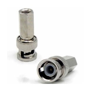 [Ready Stock]10Pcs Coaxial Connector Adaptor BNC RG59 F Head Male To Hexagonal Threaded For CCTV Camera Use