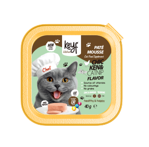 KEYF Cat Food Paté Mousse Soft Canned 100g Chicken Tuna Salmon Beef Flavors