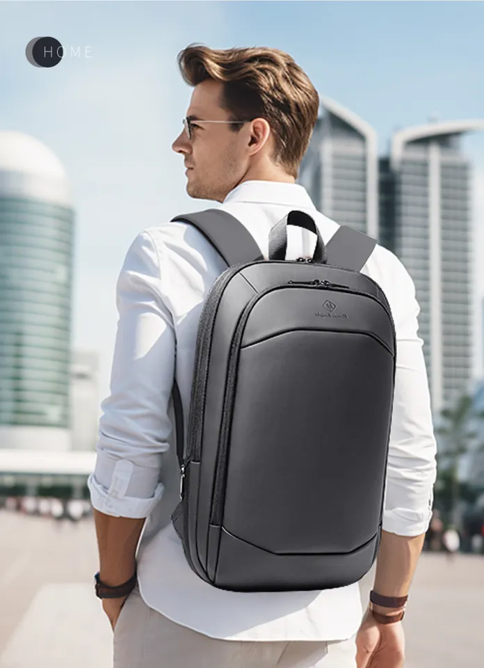 17 inch laptop backpack ykk zipper Polare Cowhide Leather Multiple Day Pack Travel Bag Satchel For Men Designed for big PCs and accessories HK Expandable Business Backpack For