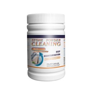 Stone Cleaning Powder Powerful Stain Remover strongly decontaminates and polishes the kitchen quartz table top and marble tiles cleans it