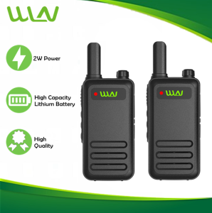 Wln KD-C210 KD-C1 Upgraded 2W UHF 400-470MHz 16 Channel Walkie Talkie Two Way Radio-SET OF 2