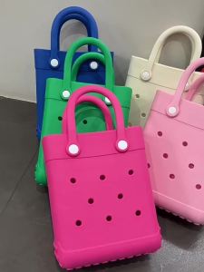 EVA Beach Tote Bag Waterproof Summer Travel Shoulder Handbags Fashion Beach Tote Bags Shopping Storage Basket Picnic Baskets2026