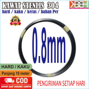 Kawat Stenlis 304 0.8 mm Hard Keras 10 Meter Korea Tahan Karat Food Grade Stainless