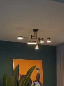 4/6/8 heads Modern Pendant Chandelier Kitchen Dining Table Modest Ceiling Lamp Bago Hanging Light