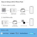 Zwave Plug 800 Series 2 Pack, Zwave Outlet Built-in Repeater Range Extender,Zwave Smart Plug Work with SmartThings, Wink, Alexa, Assistant, Z-Wave Hub Required, FCC and ETL Listed, 1875W. 