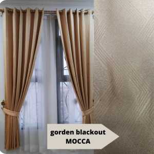 gorden murah gordeng Blackout hordeng asli import tirai jendela dan pintu korden cantik minimalis krem mewah