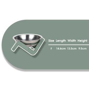 Pet Food Bowl Food Grade Material Removable Design Curved Bottom Stable Base Interlocking Structure