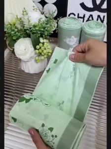 加厚免撕垃圾袋50pcs45cm x 45cm Thickened Tear-Free Garbage Bag Dormitory Household Drawstring Garbage Bag。。。