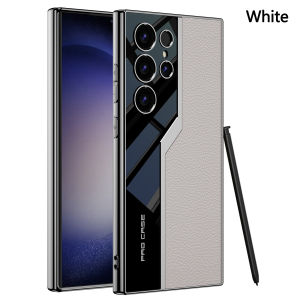 เคสสำหรับ Samsung Galaxy S23Ultra S25Ultra S24ฝาปิดโทรศัพท์หนังหรูหรา