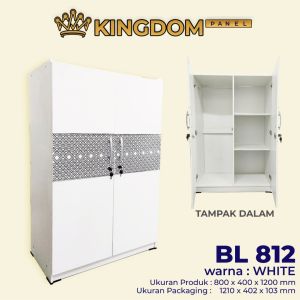 LEMARI KAYU 2 PINTU BABY LOCKER LUNAR BL05 GANTUNGAN [PARBUB]