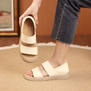 [Free Shipping] WomenS New Summer Fashion Flat Roman Sandals Soft-Soled Slip-On Casual Shoes