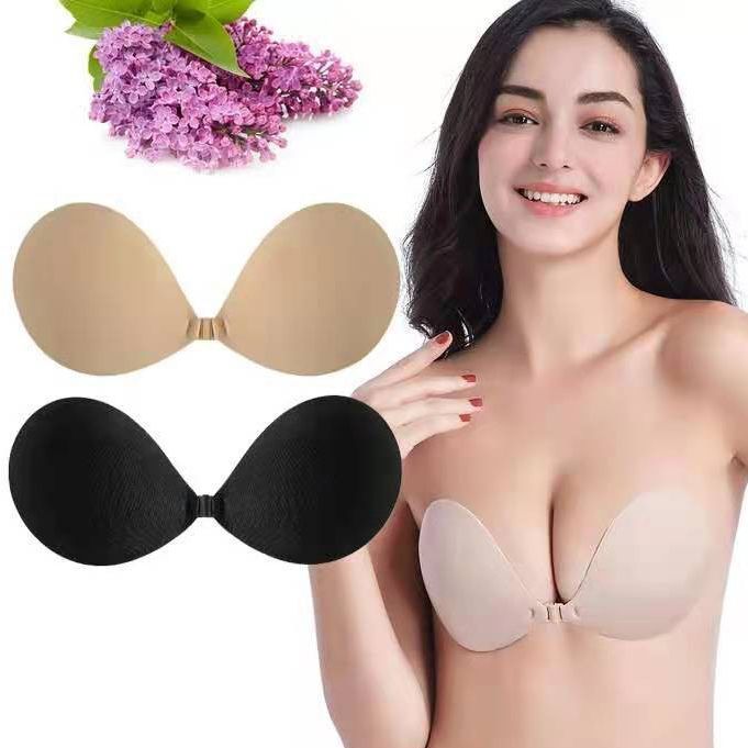 Silicone Nipple Strapless Mango/Round Push Up Bra Adhesive Invisible Bra  Nude/ Black Color
