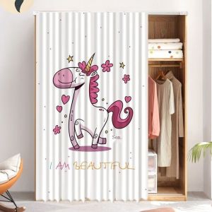 Privacy Cabinet Wardrobe Door Curtain Dust Curtain Shade Shade From Slide Shoe Ark Modesty Cloth Decoration Hanging Bookcase Of Drilling Hole Customizable size