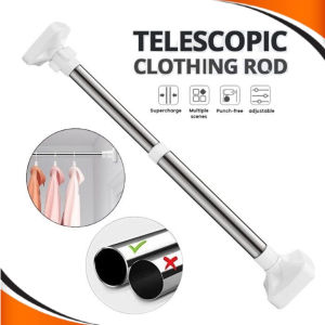 ACB KING Extendable Telescopic Rods Shower Curtain Poles 100 to 200cm