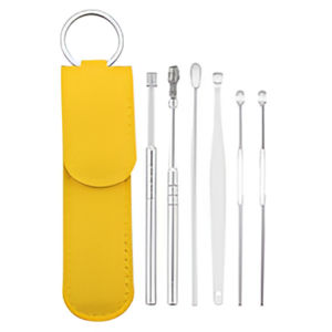 Ear Cleaner Set Spiral Ear Pick Earwax Removal Cleaner 6-Piece Set Ear Cleansing Tool