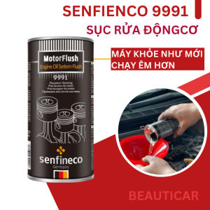 Súc rửa động cơ ô tô Senfineco 9991 Motor Flush Engine Oil System Flush 443MLtẩy sạch cặn bẩn tiết kiệm nhiên liệu