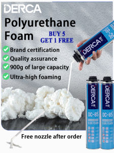 DERCA Polyurethane PU foam foaming agent foam caulking agent 900ml foam spray sealant Foam filling wall gaps and cracks